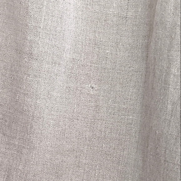 Flax 100% Linen Oatmeal Lagenlook Contemporary Sz L Pants - Picture 10 of 14